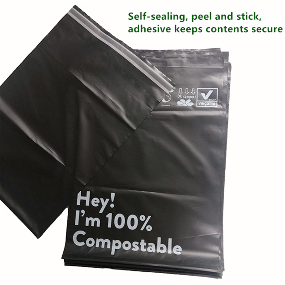 Compostable Poly Mailers Eco Friendly Packaging Envelopes Biodegradable Shipping Delivery Bags 12'' x 15.5'',50 Count